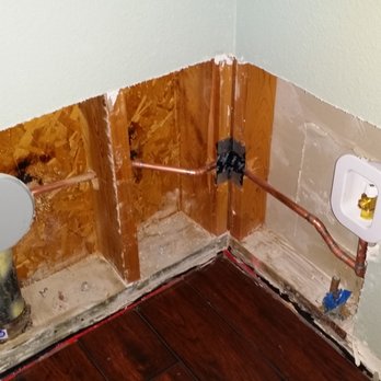 Water Line Re Route Due To Leak Under Concrete Slab Yelp