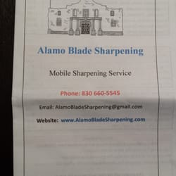 Alamo Blade Sharpening
