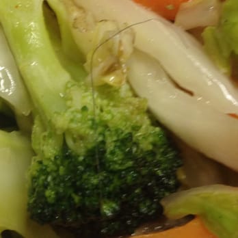 Great Dragon - Cantonese Style Noodles with Vegetables + A long black hair!!! - Chinese Near Me - Chicago, Illinois