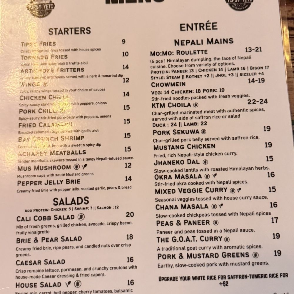 Tipsy Yeti Restaurant & Bar - Menu - Sports Bars Near Me - Berkeley, California Tipsy Yeti Restaurant & Bar - Menu - Sports Bars Near Me - Berkeley, California