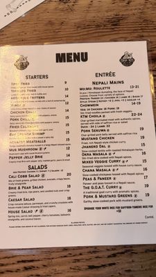 Menu photo 2 Tipsy Yeti Restaurant & Bar Berkeley, CA Menu photo 2 Tipsy Yeti Restaurant & Bar Berkeley, CA