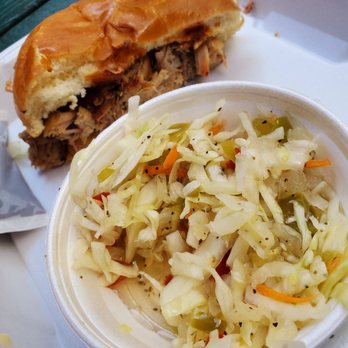 Jack's Bar-B-Que - jumbo pork sandwich with homemade slaw. - Barbeque Near Me - Nashville, Tennessee Jack's Bar-B-Que - jumbo pork sandwich with homemade slaw. - Barbeque Near Me - Nashville, Tennessee