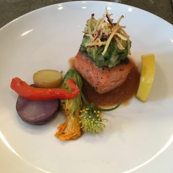 Delage - wild copper river salmon, avocado salsa and sweet potato. soft, flaky and buttery. - Japanese Near Me - Oakland, California Delage - wild copper river salmon, avocado salsa and sweet potato. soft, flaky and buttery. - Japanese Near Me - Oakland, California