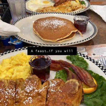 Black Bear Diner Katy - The GRIZZ (1520 cals.) & Stuffed Blackberry French Toast* (1050 cals.) - Diners Near Me - Katy, Texas