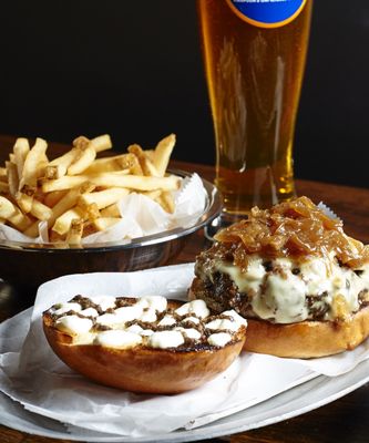 Black Iron Burger Theater District | Hamburger restaurant Bar by null