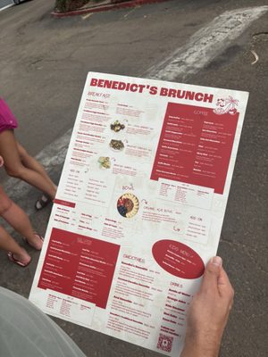 Menu photo 1 Benedict's San Diego, CA