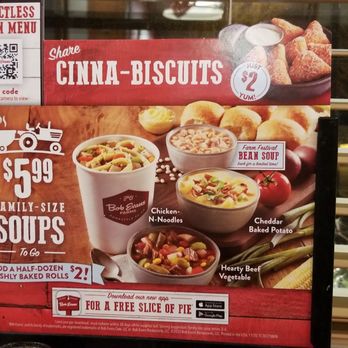 Bob Evans - Meal add-ons including cinna-biscuits, family-size soups, and a free slice of pie when you download the app. - Breakfast & Brunch Near Me - Corning, New York