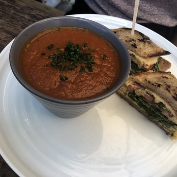 Sibling by Pushkin's - Adult Grilled Cheese with Tomato soup - New American Near Me - Sacramento, California Sibling by Pushkin's - Adult Grilled Cheese with Tomato soup - New American Near Me - Sacramento, California