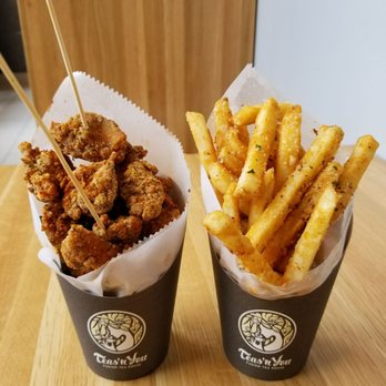 Teas'n You - Taiwanese popcorn chicken (spicy) and truffle fries! - Bubble Tea Near Me - Vienna, Virginia