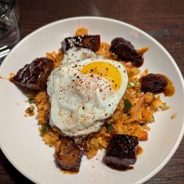Gochujang BBQ Pork and Kimchi Fried Rice