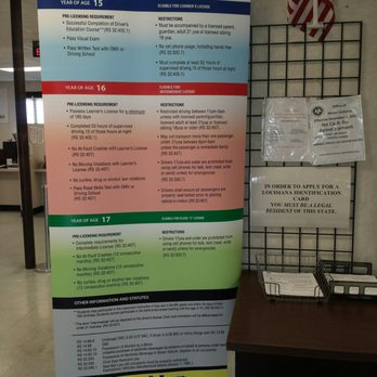 DMV Bossier - Graduated licensing rules are clearly posted. - Departments of Motor Vehicles Near Me - Bossier City, Louisiana DMV Bossier - Graduated licensing rules are clearly posted. - Departments of Motor Vehicles Near Me - Bossier City, Louisiana