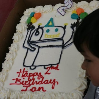 Amia Bakery - 2nd Birthday. 1/2 Mango Custard - 1/2 Tiramisu. - Bakeries Near Me - Newark, California