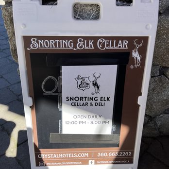 Snorting Elk - Outside signage - Pubs Near Me - Crystal Mountain, Washington Snorting Elk - Outside signage - Pubs Near Me - Crystal Mountain, Washington