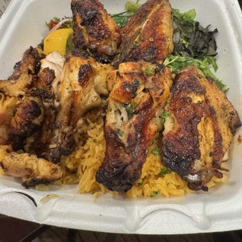 Gourmandize - Galleria - Chicken wings over rice - Food Trucks Near Me - Houston, Texas