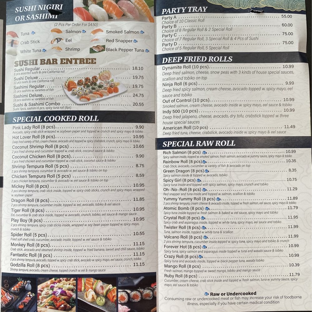 Ninja Express - Menu - Sushi Bars Near Me - Wabash, Indiana Ninja Express - Menu - Sushi Bars Near Me - Wabash, Indiana