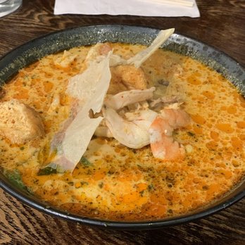 Noodle Station - 8. House Special Curry Laksa Soup - Asian Fusion Near Me - Daly City, California Noodle Station - 8. House Special Curry Laksa Soup - Asian Fusion Near Me - Daly City, California