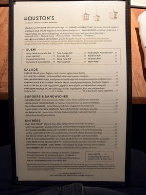 Menu photo 2 Houston's Restaurant Pasadena, CA