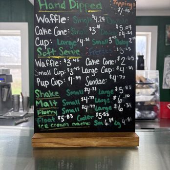 Grumps - Ice cream menu - Burgers Near Me - Emmett, Michigan