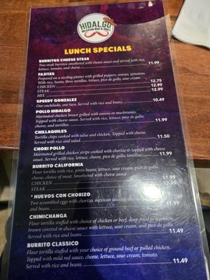 Menu photo 7 Hidalgo Mexican Bar and Grill Urbandale, IA Menu photo 7 Hidalgo Mexican Bar and Grill Urbandale, IA