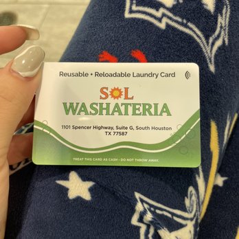 Sol Washateria - Card to pay for washer - Laundromat Near Me - South Houston, Texas Sol Washateria - Card to pay for washer - Laundromat Near Me - South Houston, Texas