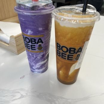 Boba Bee - Ube Cloud (Large) and something with cookie butter - Juice Bars & Smoothies Near Me - Lakewood, California Boba Bee - Ube Cloud (Large) and something with cookie butter - Juice Bars & Smoothies Near Me - Lakewood, California