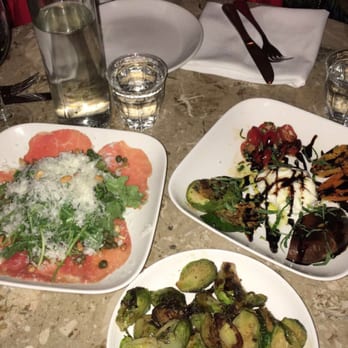 Mua - Brussel sprouts burrata and beef carpaccio - Bars Near Me - Oakland, California