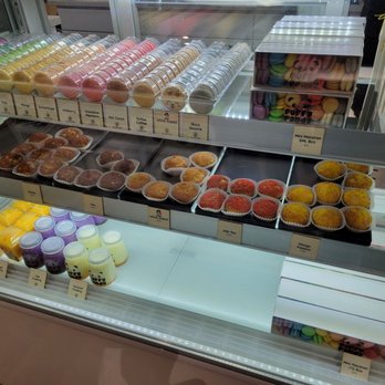 Puffy Pandy - Pastry case with cream puffs and macarons. - Desserts Near Me - Seattle, Washington Puffy Pandy - Pastry case with cream puffs and macarons. - Desserts Near Me - Seattle, Washington
