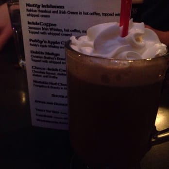 O'Doherty's Irish Grille - Nutty Irishman $6 Kahlua Hazlenut and Irish Cream in hot coffee, topped with whipped cream - Irish Near Me - Spokane, Washington