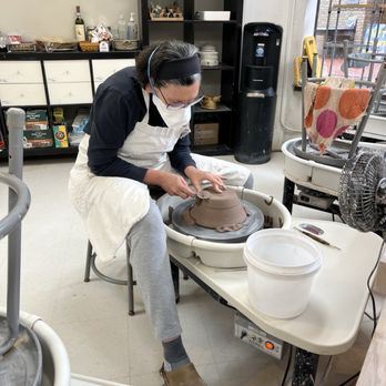 Clay Work Studio - Potters potting! - Art Galleries Near Me - Ann Arbor, Michigan