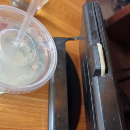 Gross credit card machine, we haven't even touched it yet. It was so gross my kids pointed it out. Gross credit card machine, we haven't even touched it yet. It was so gross my kids pointed it out.