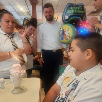 Rainbow Diner Restaurant - All the waiters and owners singing happy birthday to my son. - Diners Near Me - Brick, New Jersey