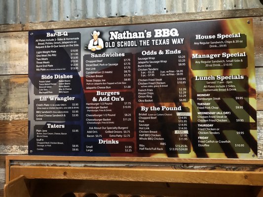 Menu photo 2 Nathan's BBQ Brenham, TX