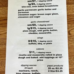 Upper Crust Pizza Company - Menu Back 3