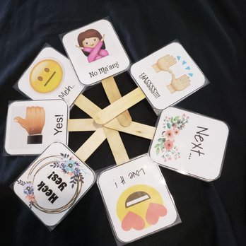 Impression Bridal - Opinion paddles. These were so cute and fun. - Bridal Near Me - Kennesaw, Georgia Impression Bridal - Opinion paddles. These were so cute and fun. - Bridal Near Me - Kennesaw, Georgia