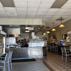Spirito's Italian Diner - Counter area (specials whiteboard on the right near the paper towels).