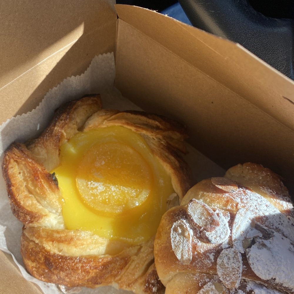 two pastries in a box