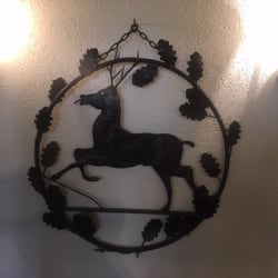 Zum Hirsch - Gasthaus - Wanddeko Vorraum Gasthaus Hirsch Weinstadt