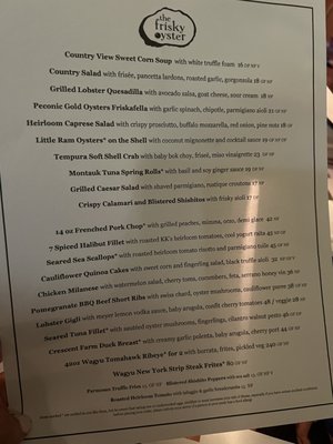 The Frisky Oyster by null
