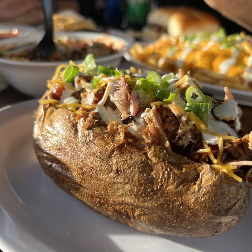 Kinder's Meats Deli BBQ - Loaded potato - Barbeque Near Me - Chico, California