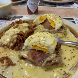 Way over cooked eggs Benedict