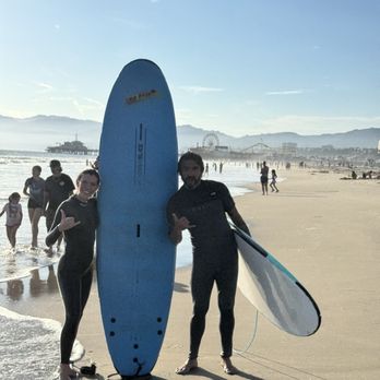 No Rush Surf - Me with Claudio after our class! - Surf Schools Near Me No Rush Surf - Me with Claudio after our class! - Surf Schools Near Me