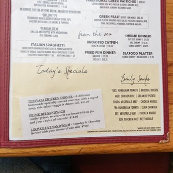 Johnnie Mars - Menu 06/2023 - Greek Near Me - Sioux City, Iowa