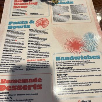 Sunset Grille - Menu - Seafood Near Me - Saint Augustine, Florida