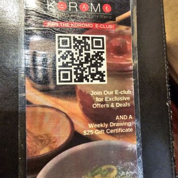 Koromo - Koromo Katsu & Curry Bistro: QR code - Japanese Near Me - Aiea, Hawaii