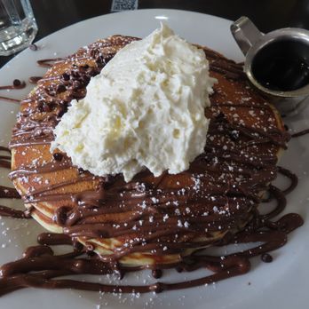 Bea Bea's - Chocolate Fantasy Pancakes - Nutella, chocolate chips, whipped cream - Coffee & Tea Near Me - Burbank, California