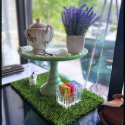Jessa's Tea Parlor - Window setting with sugar bowl