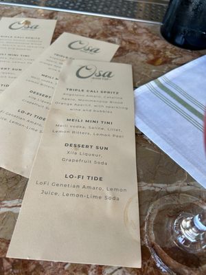 Menu photo 1 Osa Rooftop Pasadena, CA Menu photo 1 Osa Rooftop Pasadena, CA