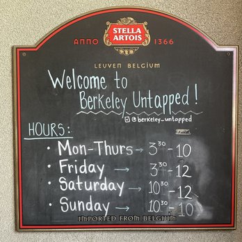 Berkeley Untapped - Bar hours - Beer Bar Near Me - Denver, Colorado