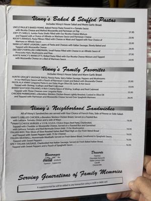 Menu photo 8 Vinny Vanucchi's Galena, IL Menu photo 8 Vinny Vanucchi's Galena, IL
