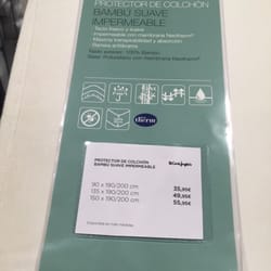 El Corte Inglés - Fundas de colchón de todo tipo, esta de bambú es tejido natural transpirable e impermeable
